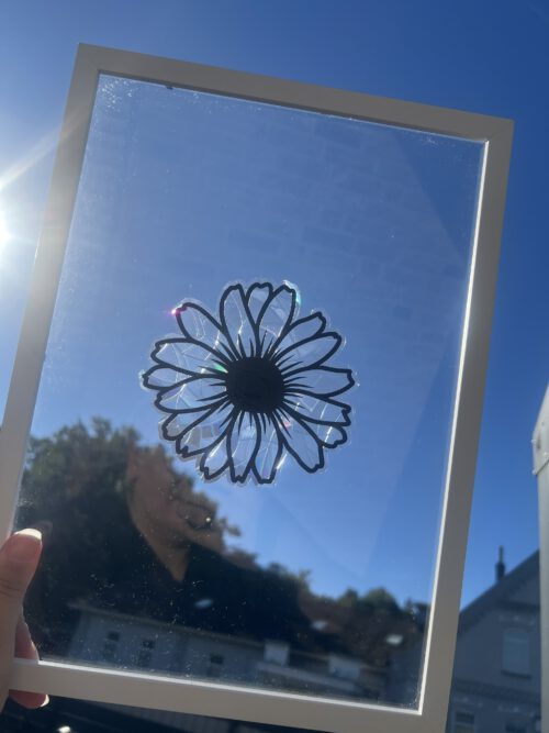 Suncatcher fürs Fenster - Gänseblümchen