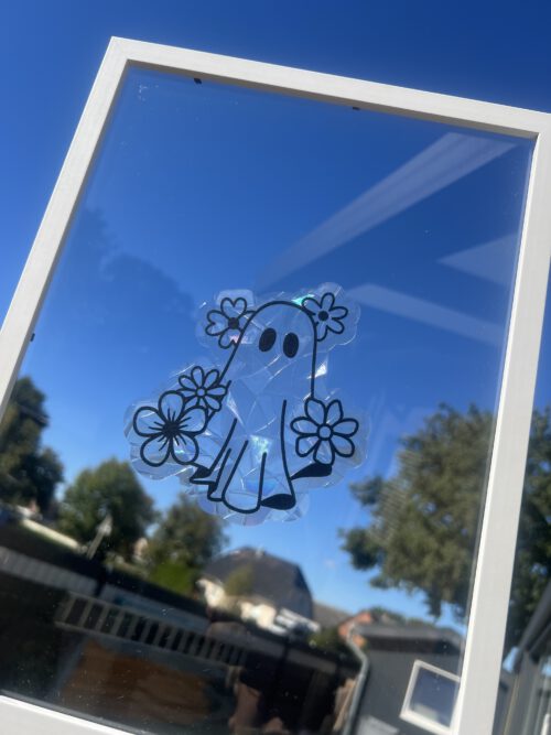 Suncatcher fürs Fenster - Geist mit Blumen