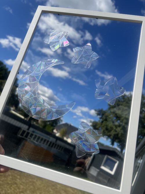 Suncatcher fürs Fenster - Set Mond und Sterne