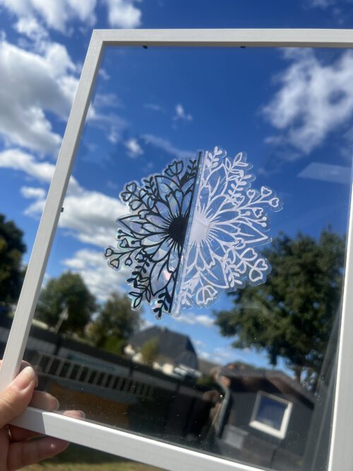 Suncatcher fürs Fenster - halbe Blume