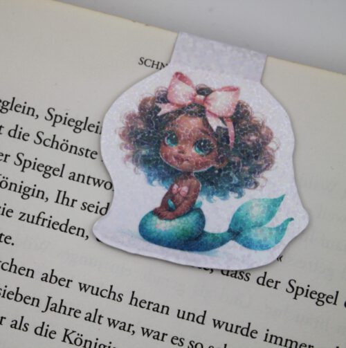 Magnetisches Lesezeichen - Meerjungfrau brünett