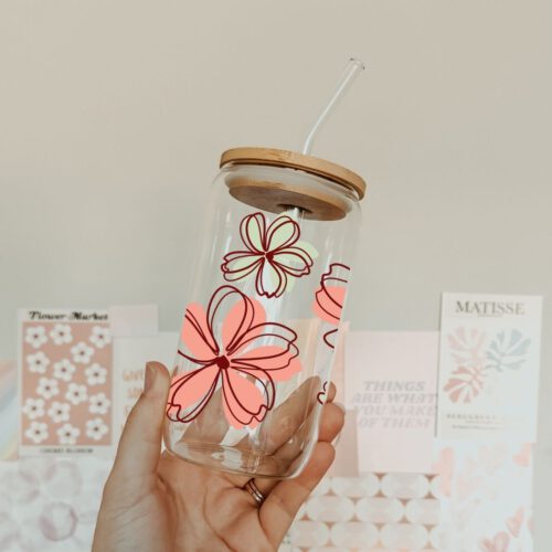 Dosenglas cherry blossom