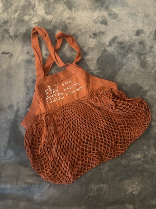 Sandspielzeugtasche rost "Sandkastenkönigin"