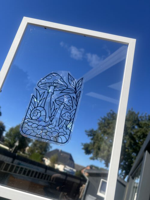 Suncatcher fürs Fenster - Pilzlandschaft