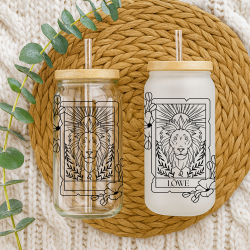 Sternzeichen Dosenglas klar oder milchig