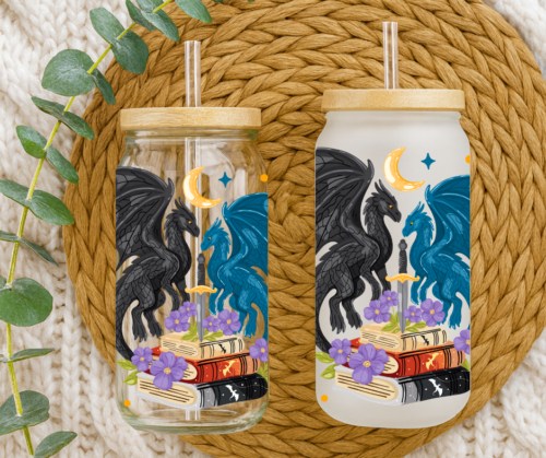 Dosenglas mit Bambusdeckel - Booktok Fantasy