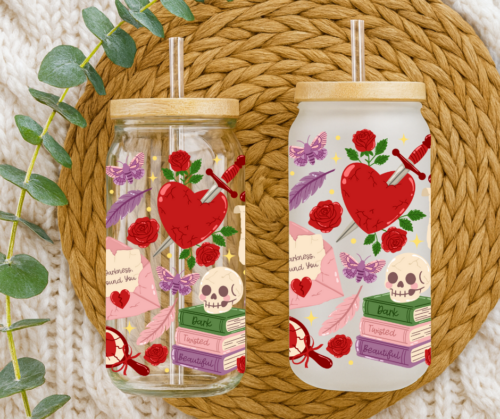 Dosenglas mit Bambusdeckel - Booktok villain