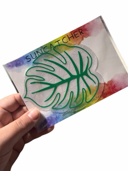 Suncatcher fürs Fenster - Monstera